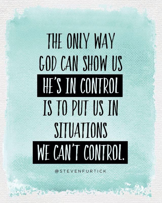 God in control